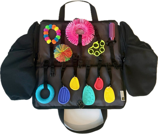 Seat with 11 Different Fidgets